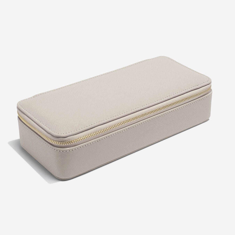 Stackers Large Zipped Travel Jewellery Box - Taupe