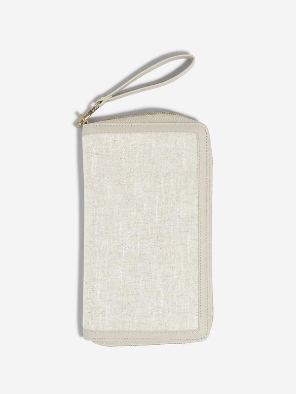 Stackers Passport Sleeve - Linen & Oatmeal