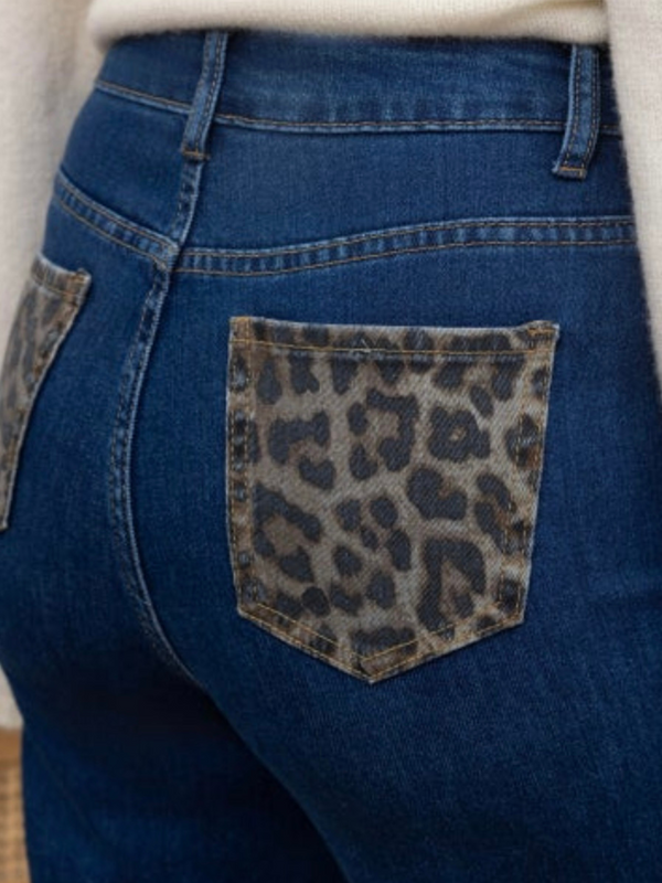 Leopard Pocket Jeans