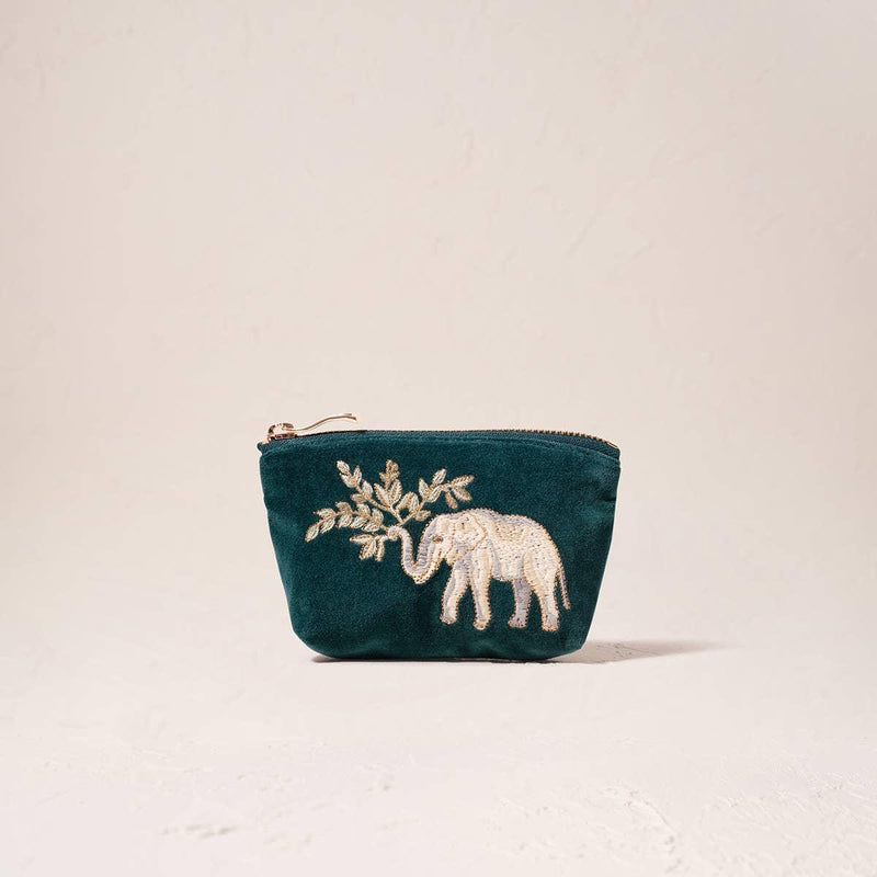 Elizabeth Scarlett Elephant herd coin purse